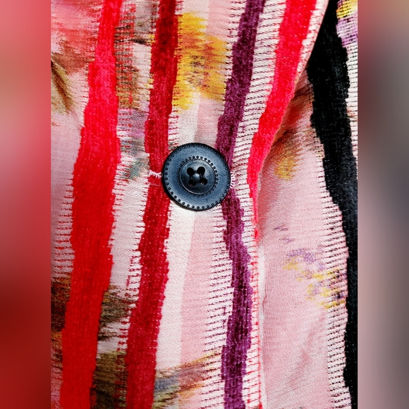 Verda Couture Exclusive Designer Jacket Multi Strips Wool Blend Size EU 40/US M - Picture 10 of 16